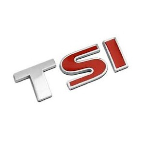 EMBLEMA "TSI" TAPA BAUL GOLF / VENTO / AMAROK / TIGUAN (SI ROJO) Emblema "tsi" Tapa Baul Golf / Vento / Amarok / Tiguan (si Rojo)