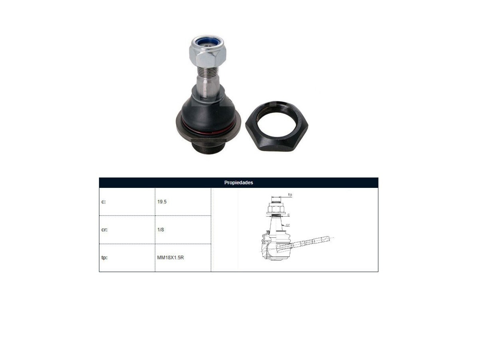 Rotula Del Nissan D22 98-25 Der/Izq 