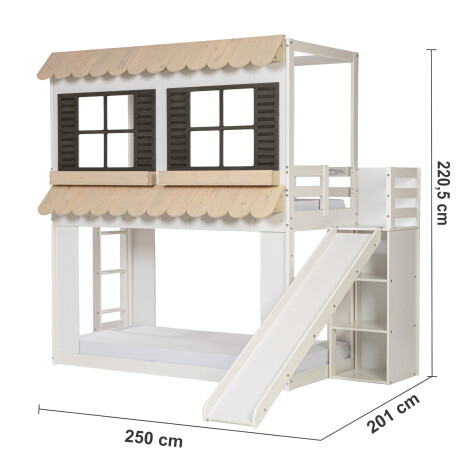 ESTANTERÍA TOBOGÁN KIDS MDF BLANCO PRAGA