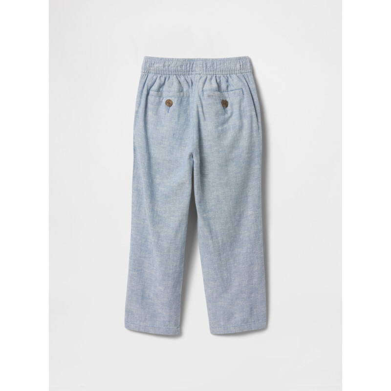 LINEN WOVEN BOTTOM SOFT CORNFLOWER