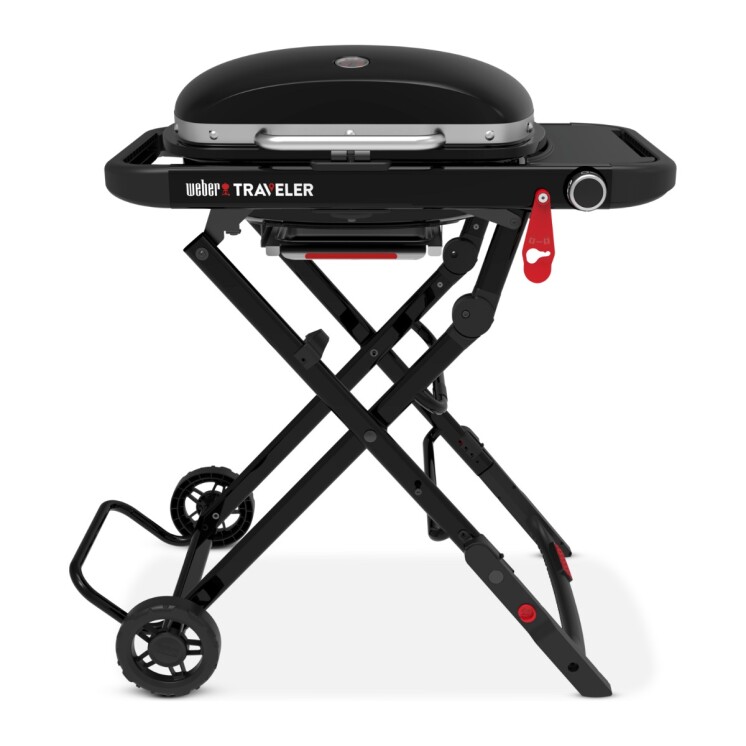 Barbacoa a Gas Portátil Weber Traveler Compact Plegable Negra Barbacoa a Gas Portátil Weber Traveler Compact Plegable Negra