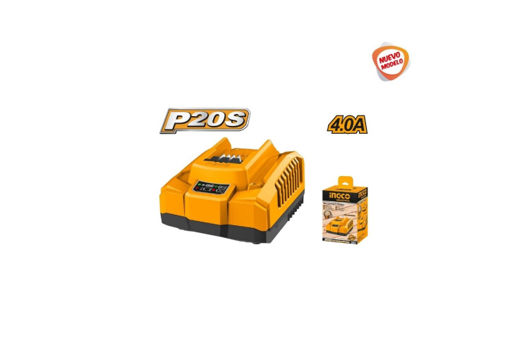 CARGADOR RAPIDO 20VOLT 4 AMP INGCO CARGADOR RAPIDO 20VOLT 4 AMP INGCO