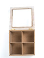 Caja Para Té Lyra, 4 Separaciones. Color Unico