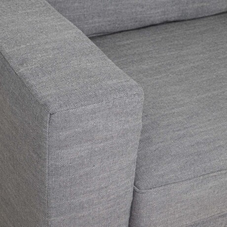 SOFÁ CON FUNDA DESMONTTABLE 3 CUERPOS TELA-Y-MADERA GRIS CHARLIE