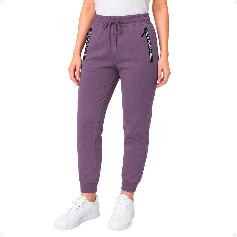 Pantalón Jogging Deportivo Lila Talla M-L