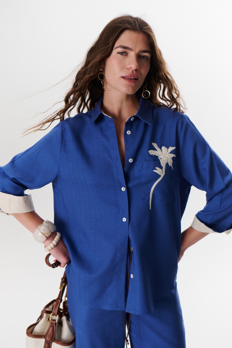 CAMISA LIRIO AZUL