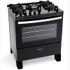 COCINA PUNKTAL PK-GL5B AGILE GLASS 5H Mes.Viidrio Negra Sin color
