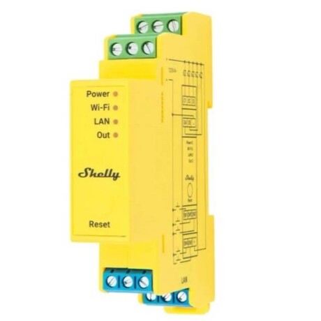 Controlador Shelly Pro Rgbww Pm Wi-fi Din 001