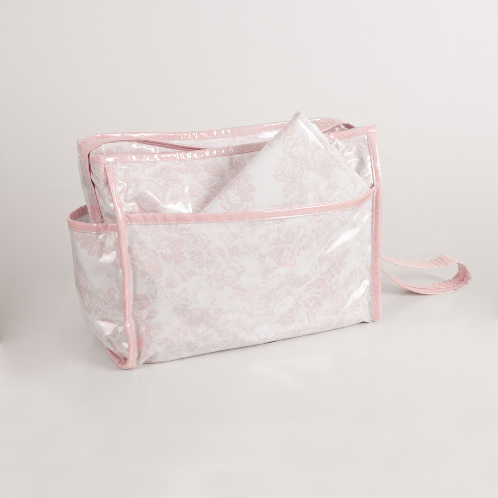 Bolso Bebé Flores Rosa
