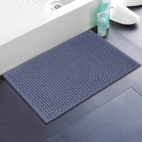 Alfombra Chenille 40 x 60 Cm AZUL PIEDRA