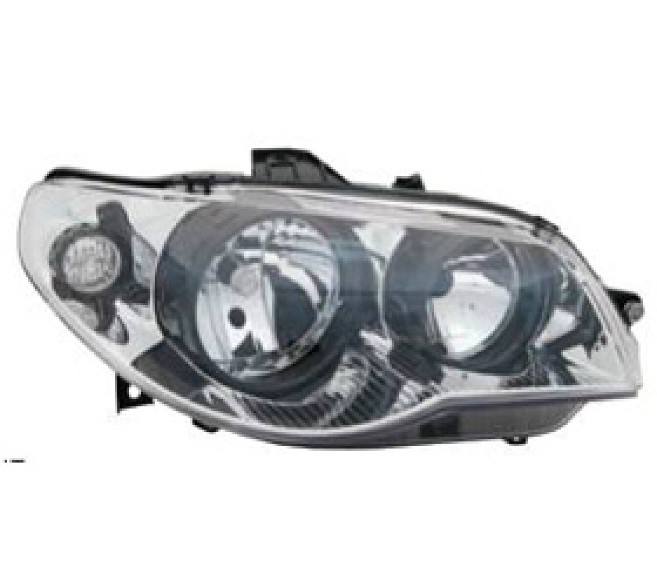 SEMIOPTICAS FIAT PALIO SIENA STRADA 05-07 ARO NEGRO H7-H7 DER TYC 