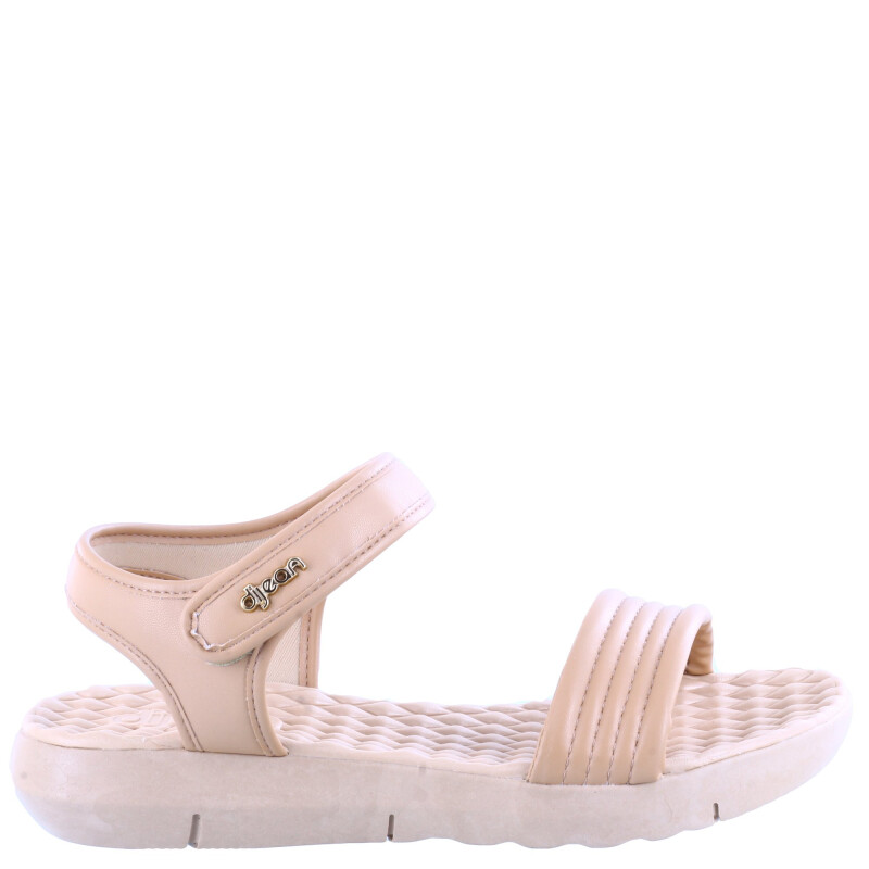 Sandalias de Mujer DIJEAN TORA con velcro Nude - Amarillo Crema