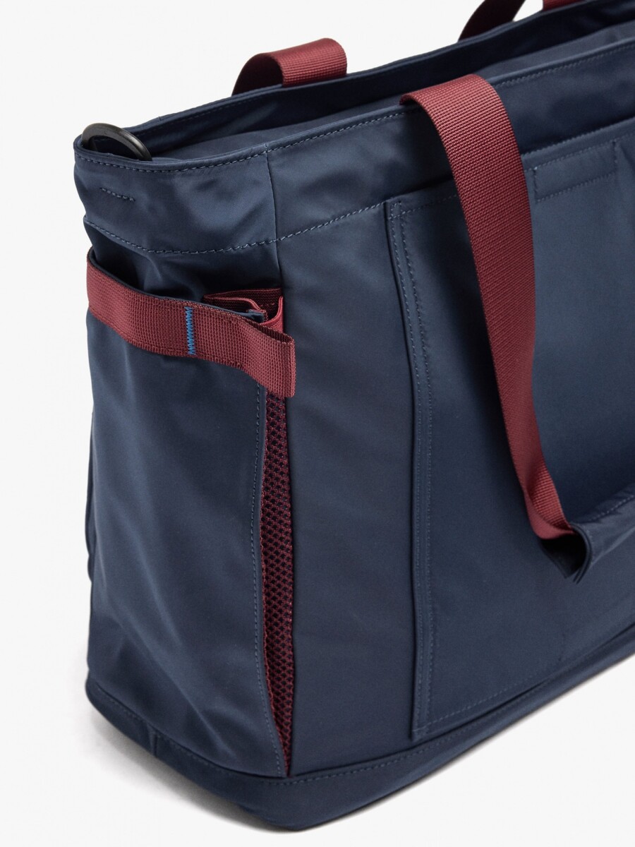 Bolso De Fin De Semana De Nylon azul-marino