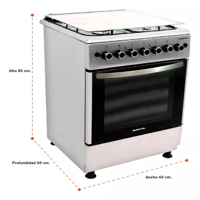 Cocina Punktal Turca Pk-1050 Etk Color Inox Con Puerta Con Visor 220v(Pausada) Cocina Punktal Turca Pk-1050 Etk Color Inox Con Puerta Con Visor 220v(pausada)