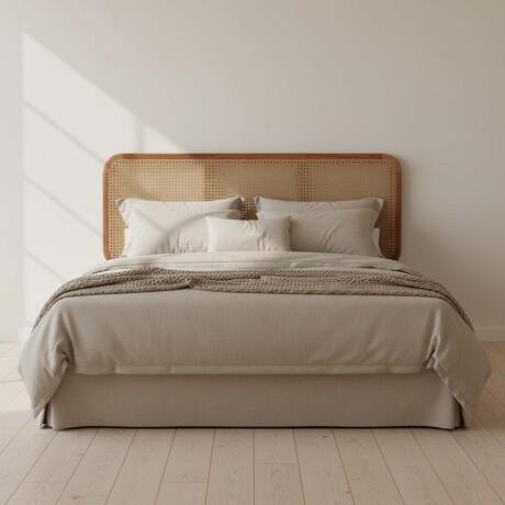 RESPALDO KING RATTAN-Y-MADERA NATURAL-BEIGE GIORDANA