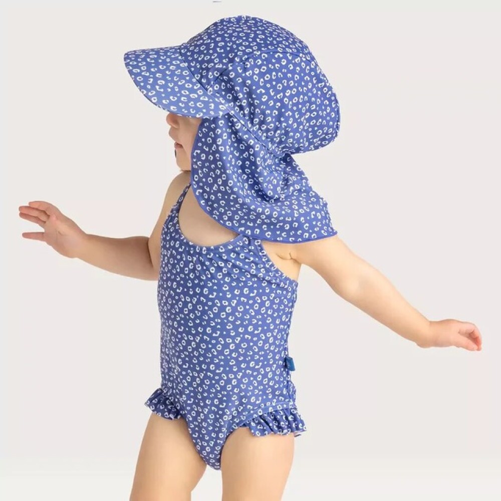 Gorro c filtro UV SWIM ESSENTIALS azul leopardo Gorro c filtro UV SWIM ESSENTIALS azul leopardo