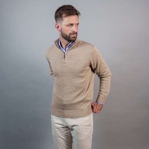 BUZO 1/2 CIERRE Beige
