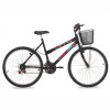 BICICLETA MORMAII RODADO 26 SAFIRA CON CANASTO PRETO Bicicleta Mormaii Rodado 26 Safira Con Canasto Preto