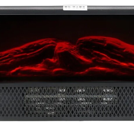 Estufa Eléctrica Calefactor Decorativa Chimenea Leños Luces Negro