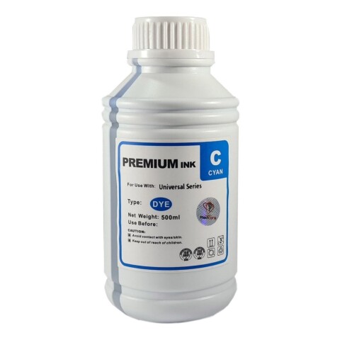 Tinta Premium P/ Impresora Cartuchos Sistema Continuo 500 Ml Color Variante CYAN