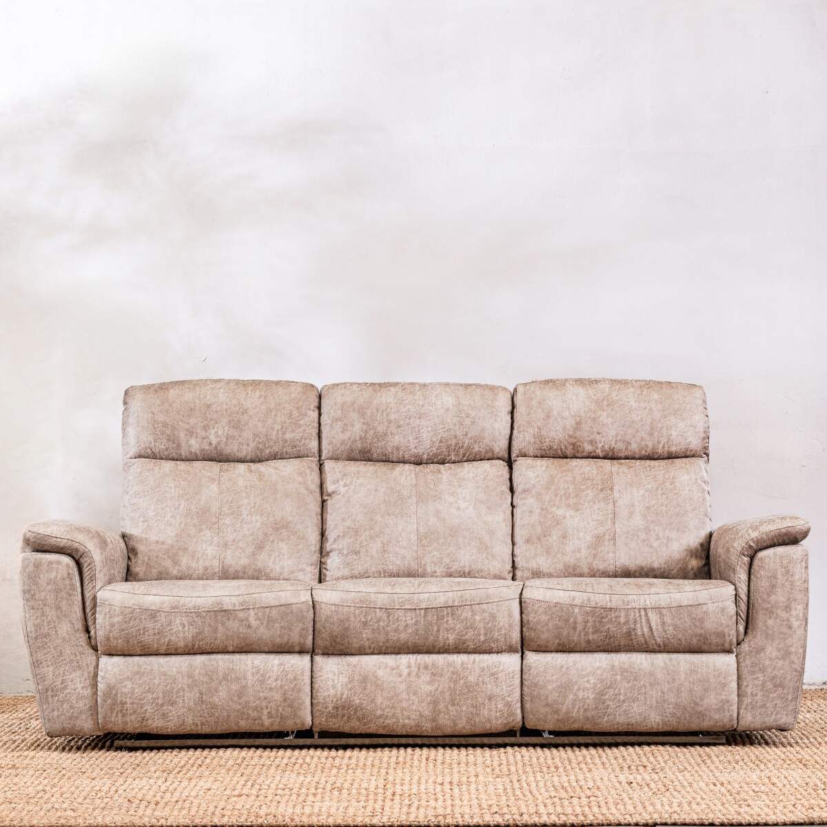 Sillón Reclinable Thomas 3 Cuerpos Beige - Beige 