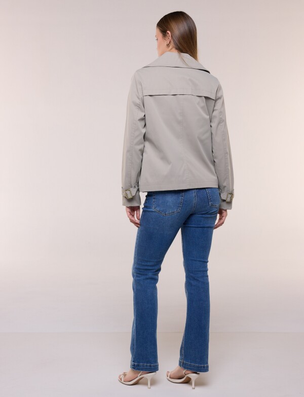Gabardina Trench Corta VERDE