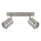 AASOL20 Luminaria de Techo Leticia Doble Plateado