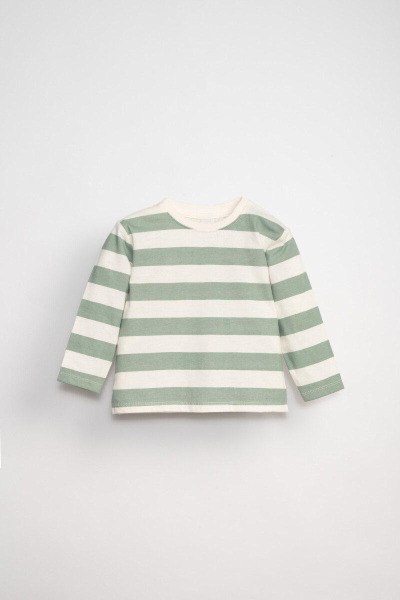 Remera - Rayas Crudo 