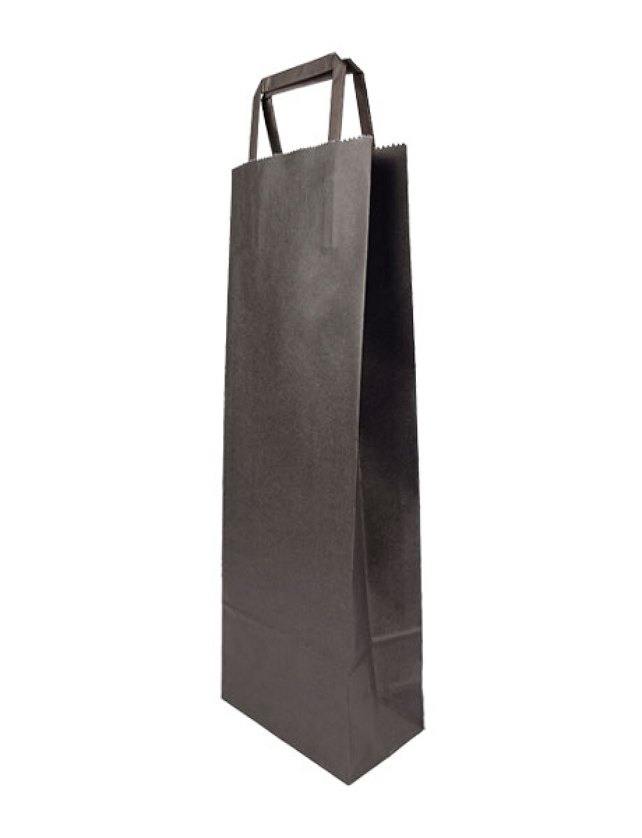 Bolsa lisa acuario 14x08x40 cm, para botella - NEGRO 