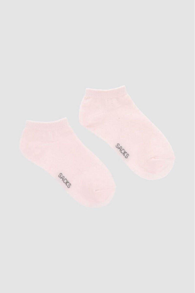 Medias ciclista lisas - Rosa bebe 