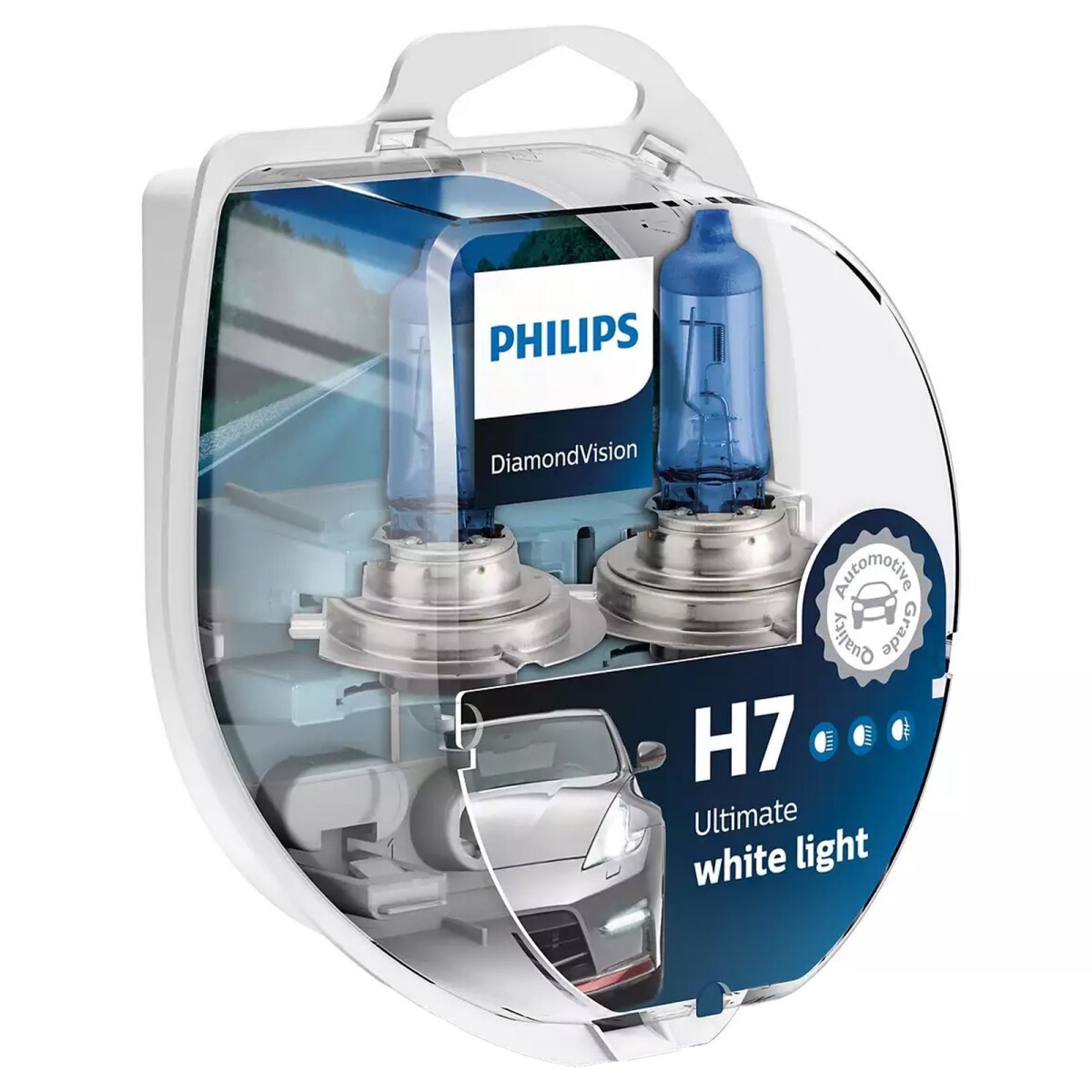 LAMPARA - HALOGENA 12V 55W H7 DIAMOND VISION PACK PHILIPS 