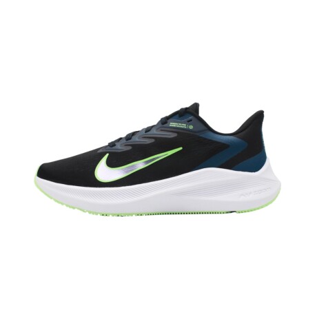 Champion Nike Running hombre Winflo 7 BLACK/VAPOR GREEN-VLRN BLUE Color Único