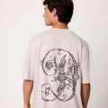 T-SHIRT M/C DECRUZ DIXIE Gris Claro