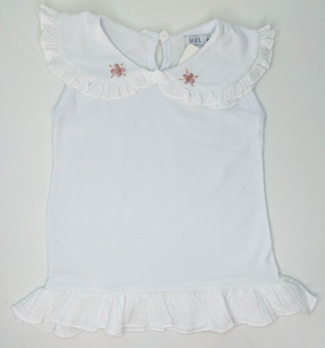 Remera Flores Bordadas 