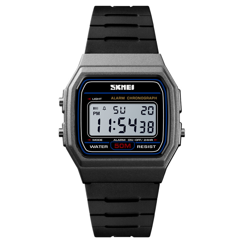 Reloj Skmei 1412TN Deportivo Unisex Digital Negro y Titanio Negro