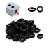 Ojal Goma 10MM Negro Pack X500 Anillo Sellado Junta Arandela Variante Color Negro