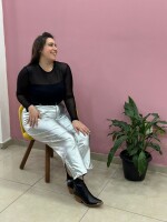 Pantalón Galáctico Plateado