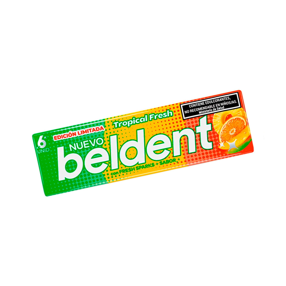 Chicle BELDENT x20 unidades - Chicle BELDENT Tropical Fresh x20 unidades 