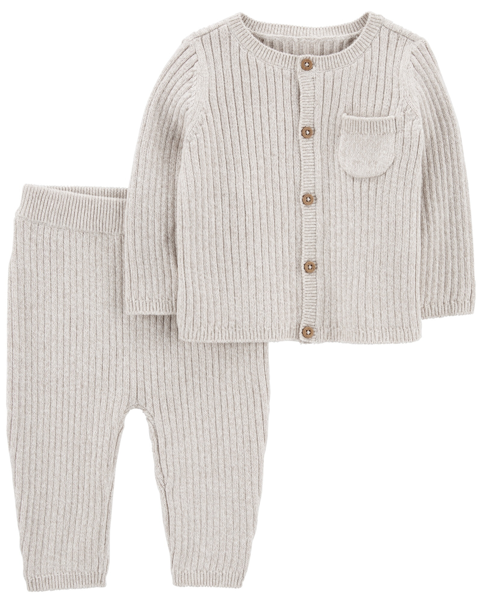 Set dos piezas de algodón, pantalón y saco Set dos piezas de algodón, pantalón y saco