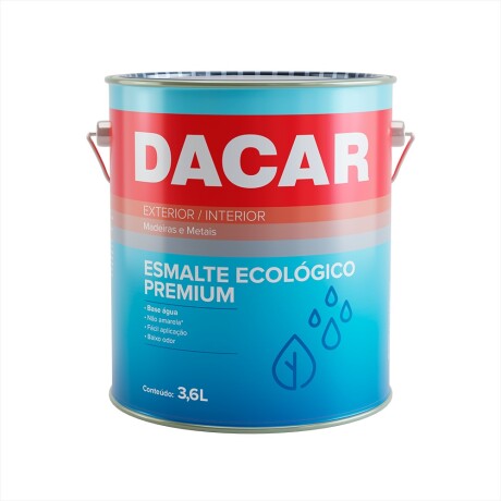 DACAR ESMALTE ECOLÓGICO PREMIUM SATINADO BLANCO 3.6 LTS Dacar Esmalte Ecológico Premium Satinado Blanco 3.6 Lts