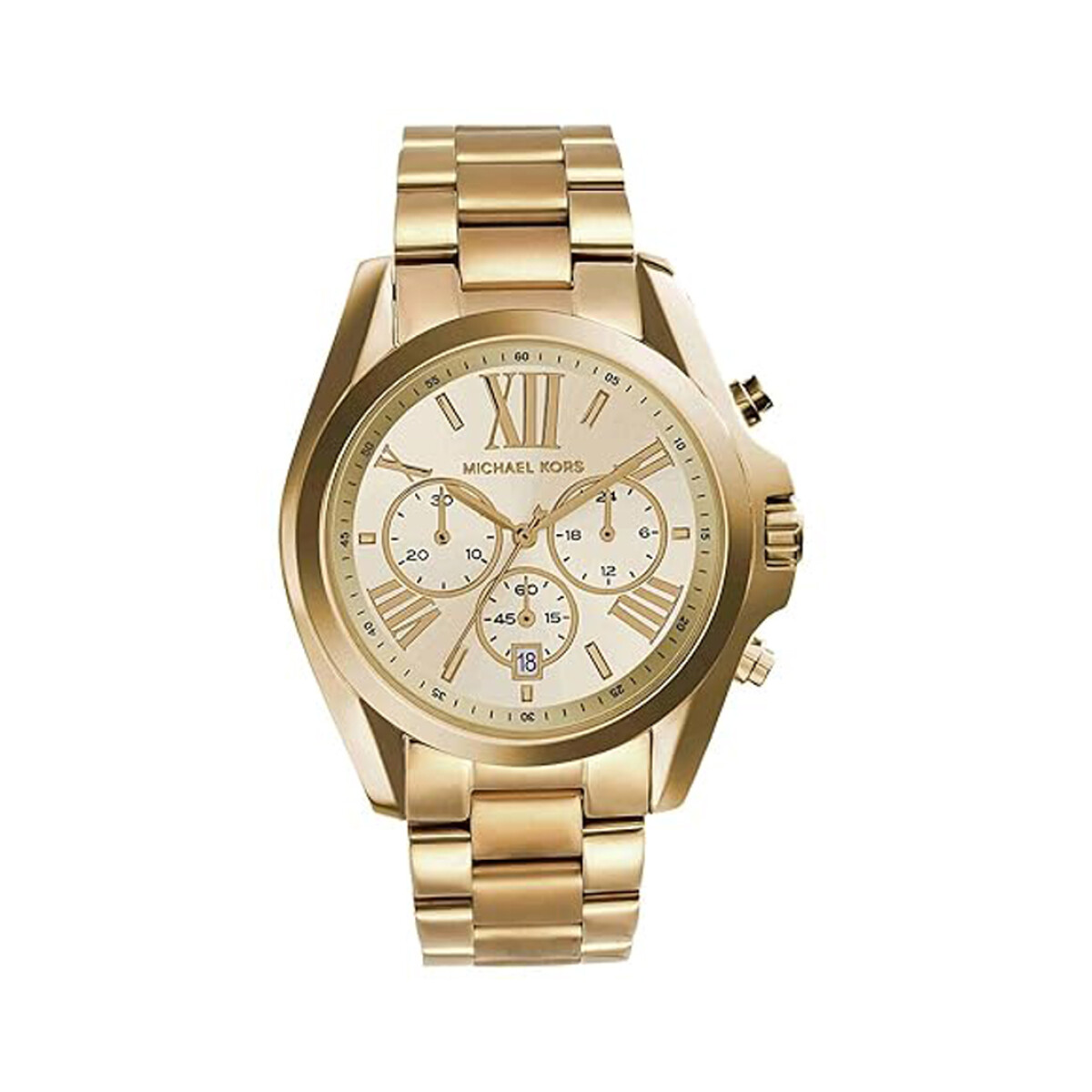 Reloj Michael Kors con Malla Enchapada y Esfera Redonda 