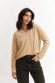 Remera m/l de plush TOSTADO