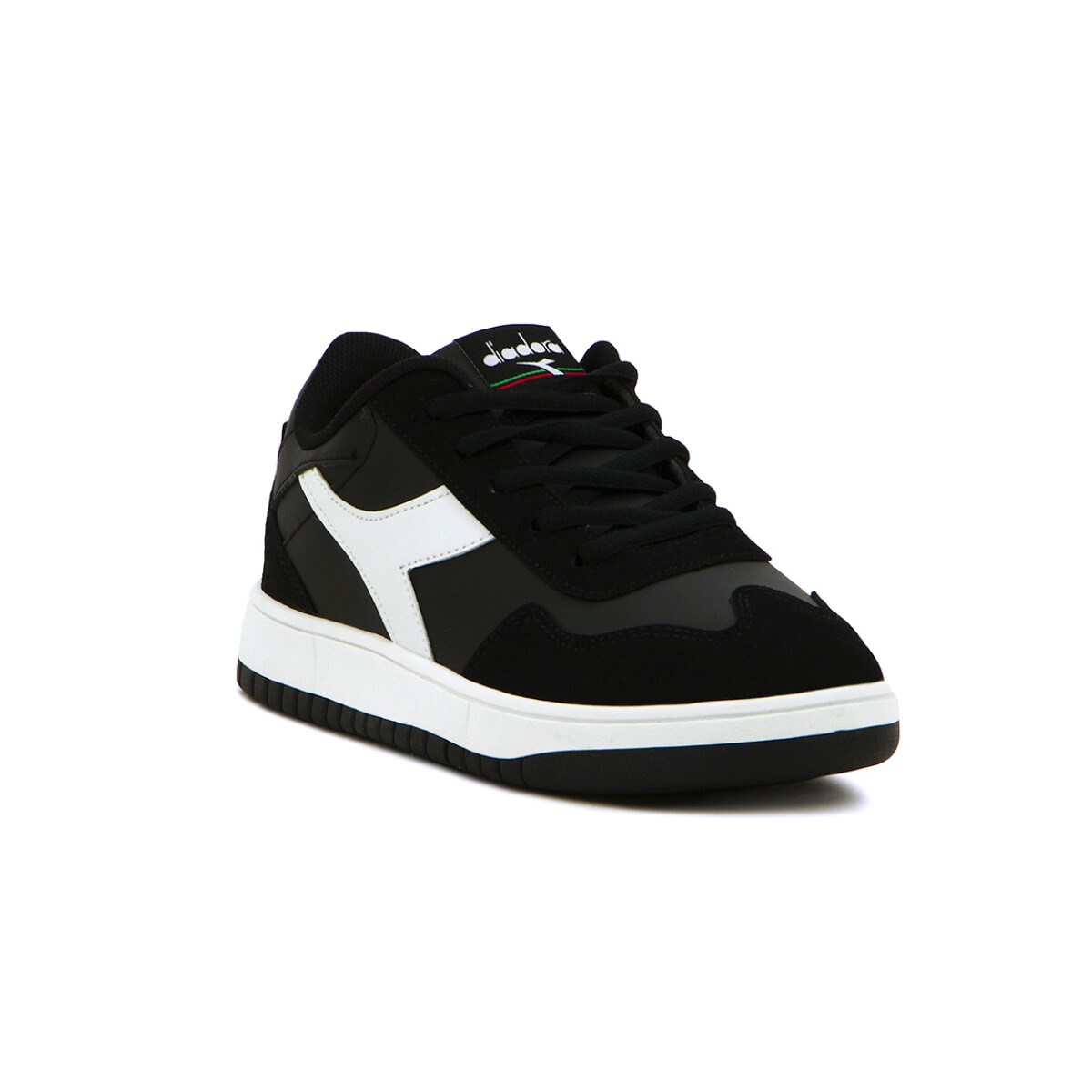 Championes Casuales Mujer Diadora Wind - Negro-Blanco 