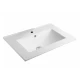 Bacha Rectangular Para Sobreponer De Loza Blanca 61X39,5X18Cm 000