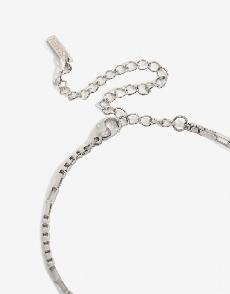 Collares Cortos Metal Collar Corto Men´s Collection - Plateado