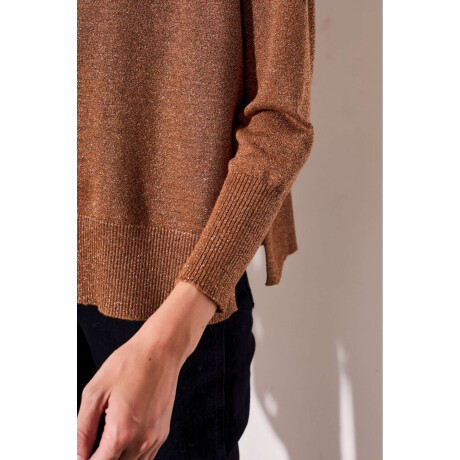 Sweater Lurex Camel