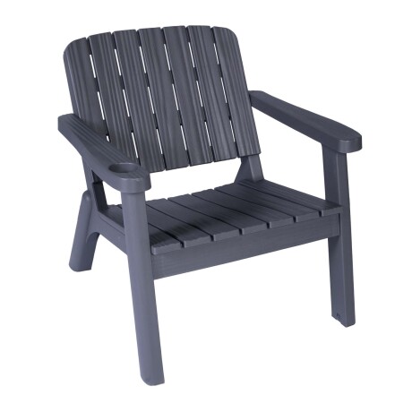 SET DE LIVING EXTERIOR POLIPROPILENO GRIS MALAGA