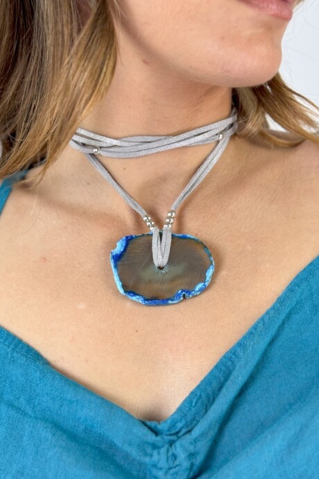 COLLAR ANAHI PLATEADO Petroleo