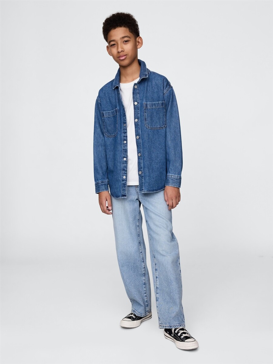 Jean Ultrasoft Baggy Niño - Light Wash 