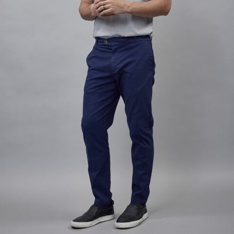 Pantalón de gabardina sport Azul Marino